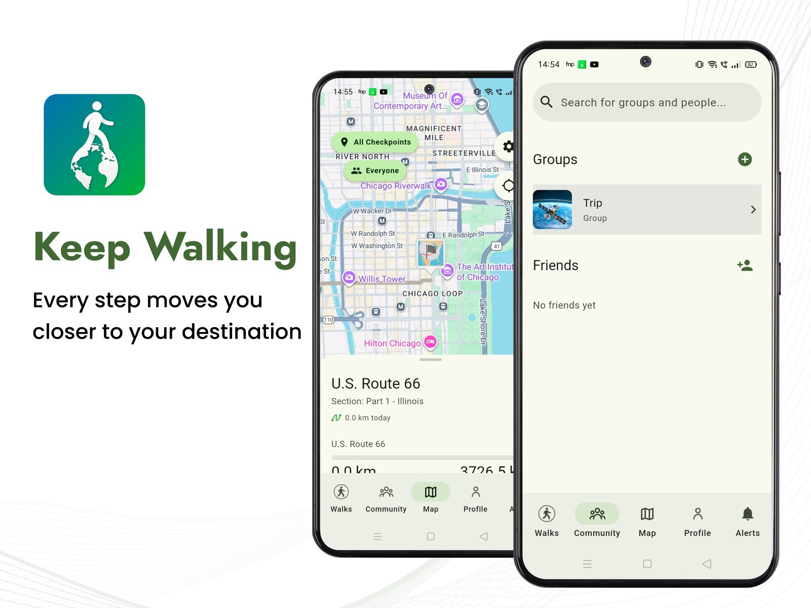 Fitness app screen